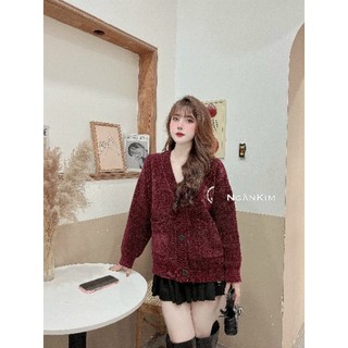 Áo carigan mặt cười