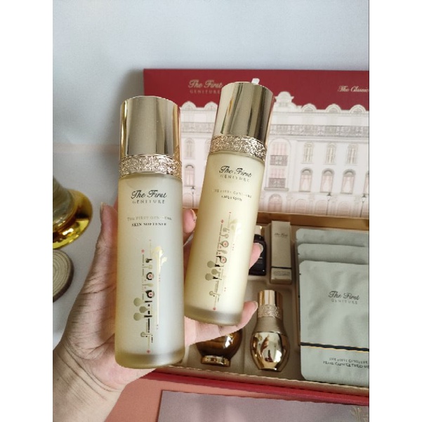 Sét hoa hồng, sưax dưỡng, tinh chất vàng ohui the first