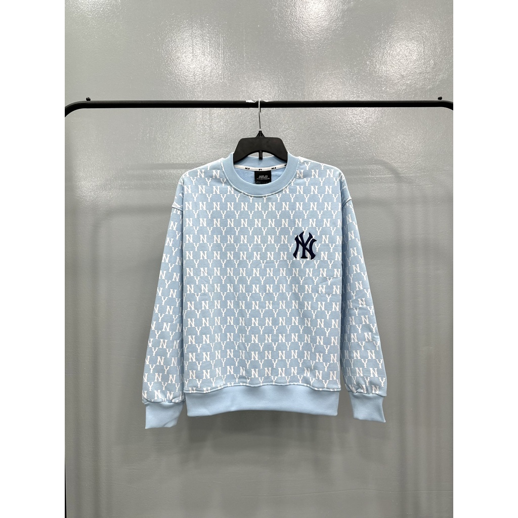 Áo Sweater  MLB Monogram Vải Chân Cua cotton 100% The Laz