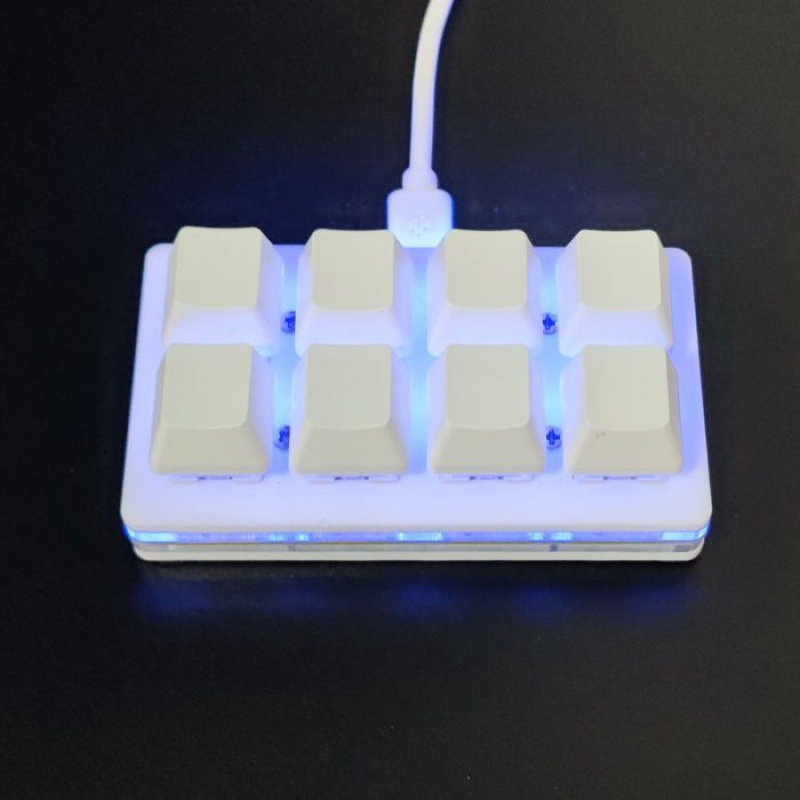 Bàn Phím Cơ 8 Phím Mini Một Nút Bấm Hỗ Trợ Chơi Game OSU