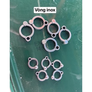 Vòng đeo chân inox, hợp kim chim vẹt dạng đóng mở .