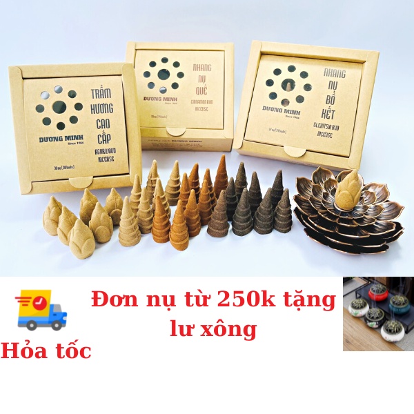 Nụ Trầm Hương Dương Minh trầm nụ tự nhiên hương trầm, quế, bồ kết - trầm hương cao cấp khói ngược xông nhà đuổi muỗi