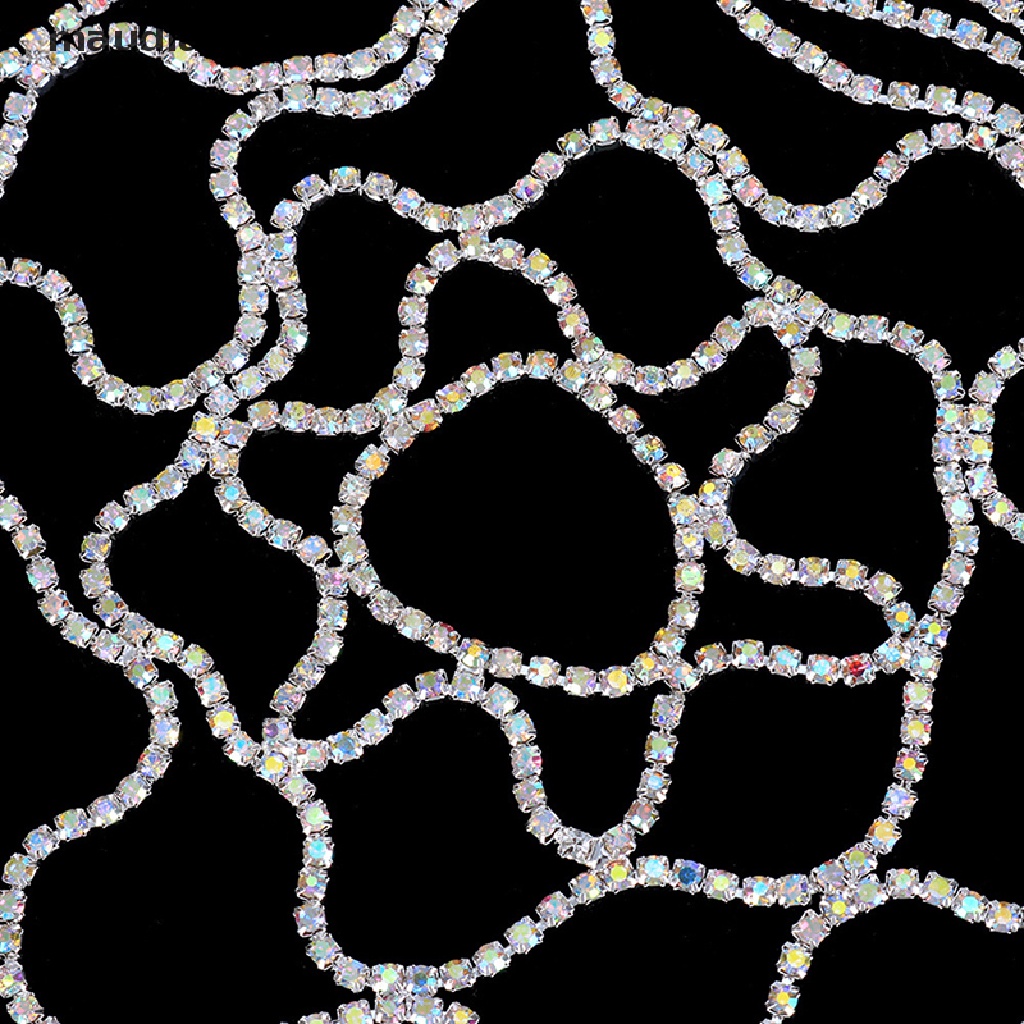 1 Mũ Lưới Trùm Đầu Đính Đá Pha Lê Lấp Lánh