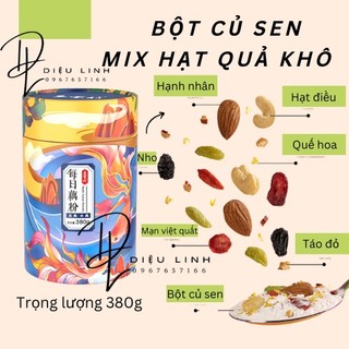 Bột củ sen mix táo đỏ dưỡng nhan hộp 380g