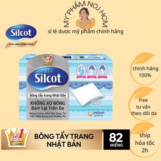 Chính hãng Bông tẩy trang Silcot 82 miếng/hộp,Silcot Premium 66 miếng/hộp
