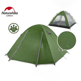 Lều cắm trại dã ngoại 4 người màu xanh lá naturehike p-series nh18z044-p
