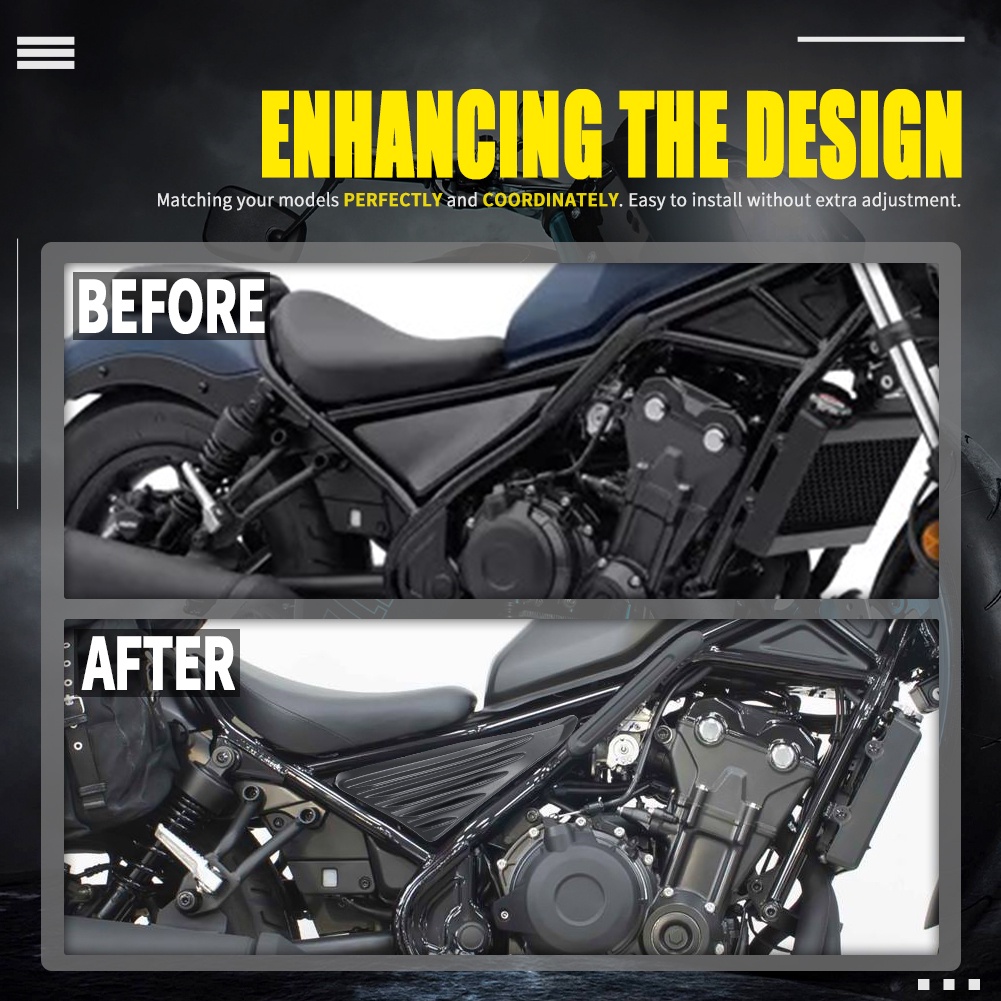 Khung Bảo Vệ Yên Sau Xe Máy Màu Đen Cho Honda Rebel CMX 300 CMX 500 2017-2023 2022 2021 2020 2019