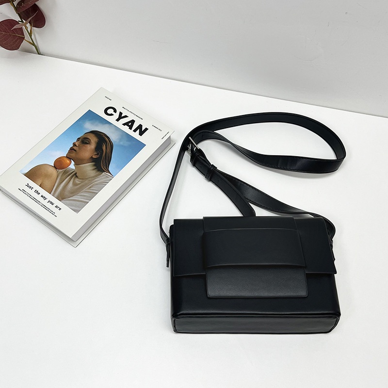 Túi đeo chéo IELGY da PU mềm mại phong cách Hàn Quốc thời trang đơn giản dành cho nữ