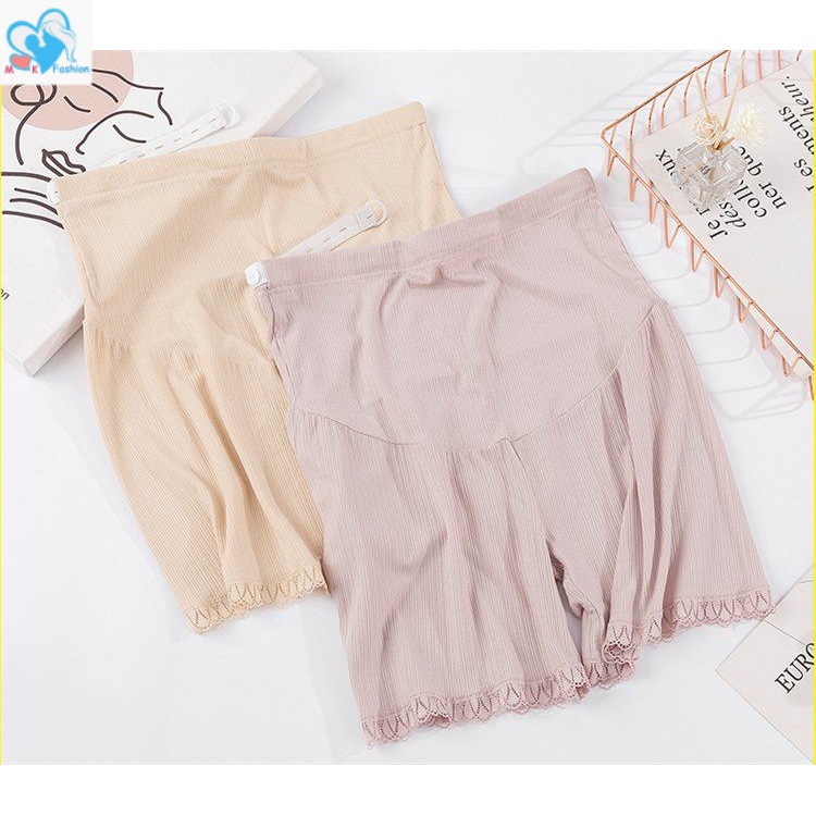 Mom&Kids Quần Short Legging Lưng Cao Dáng Rộng Plus Size Cho Mẹ Bầu 40-120KG