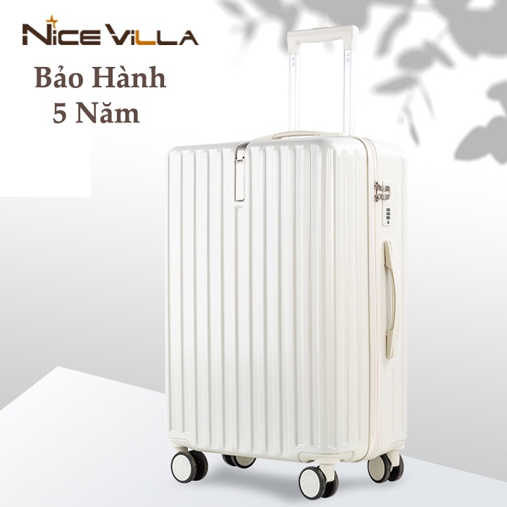 Vali Thời Trang Nhựa Dẻo PP Nice villa Chống Va Đập Size 24inch