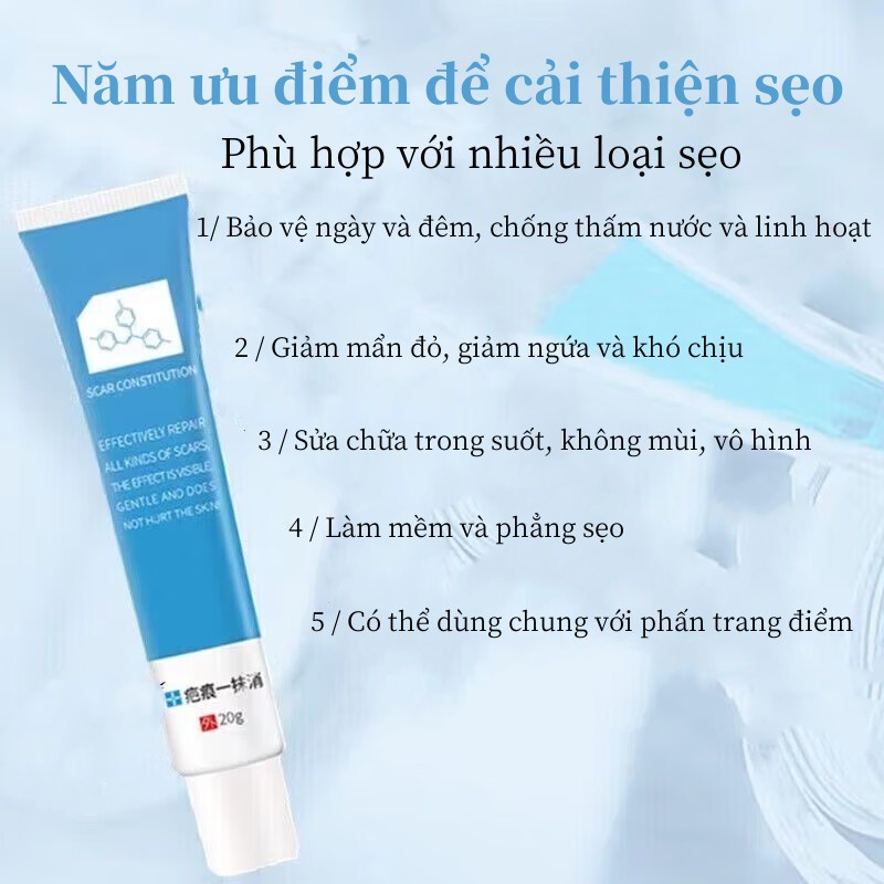 Kem Giảm Sẹo Và Rạn Da Làm Sáng Da Mờ Nếp Giúp Dưỡng Ẩm Và Làm Trắng Da Hiệu Quả Chống lão hóa Giảm Mụn Mờ  Sẹo Làm Trắn