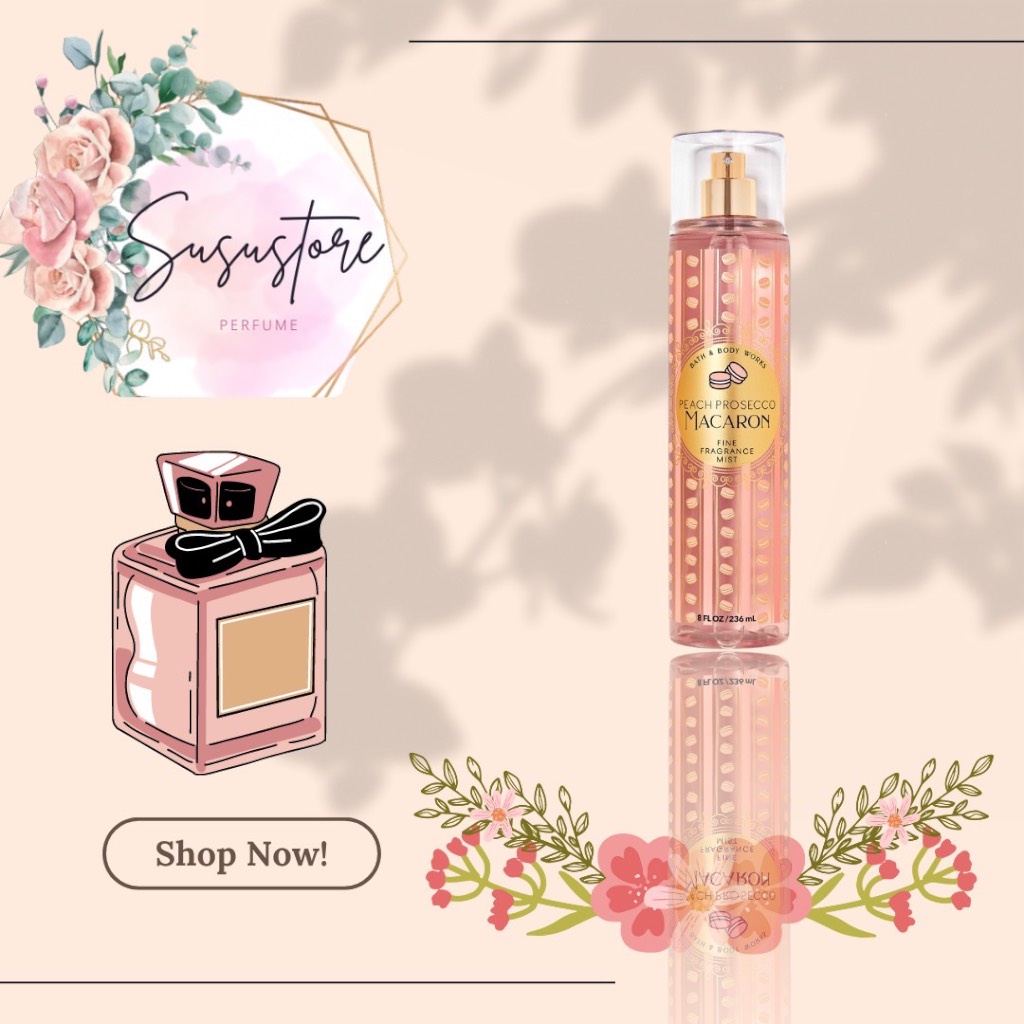 Xịt thơm toàn thân 𝐁𝐚𝐭𝐡 & 𝐁𝐨𝐝𝐲 𝐖𝐨𝐫𝐤𝐬 Peach Prosecco Macaron