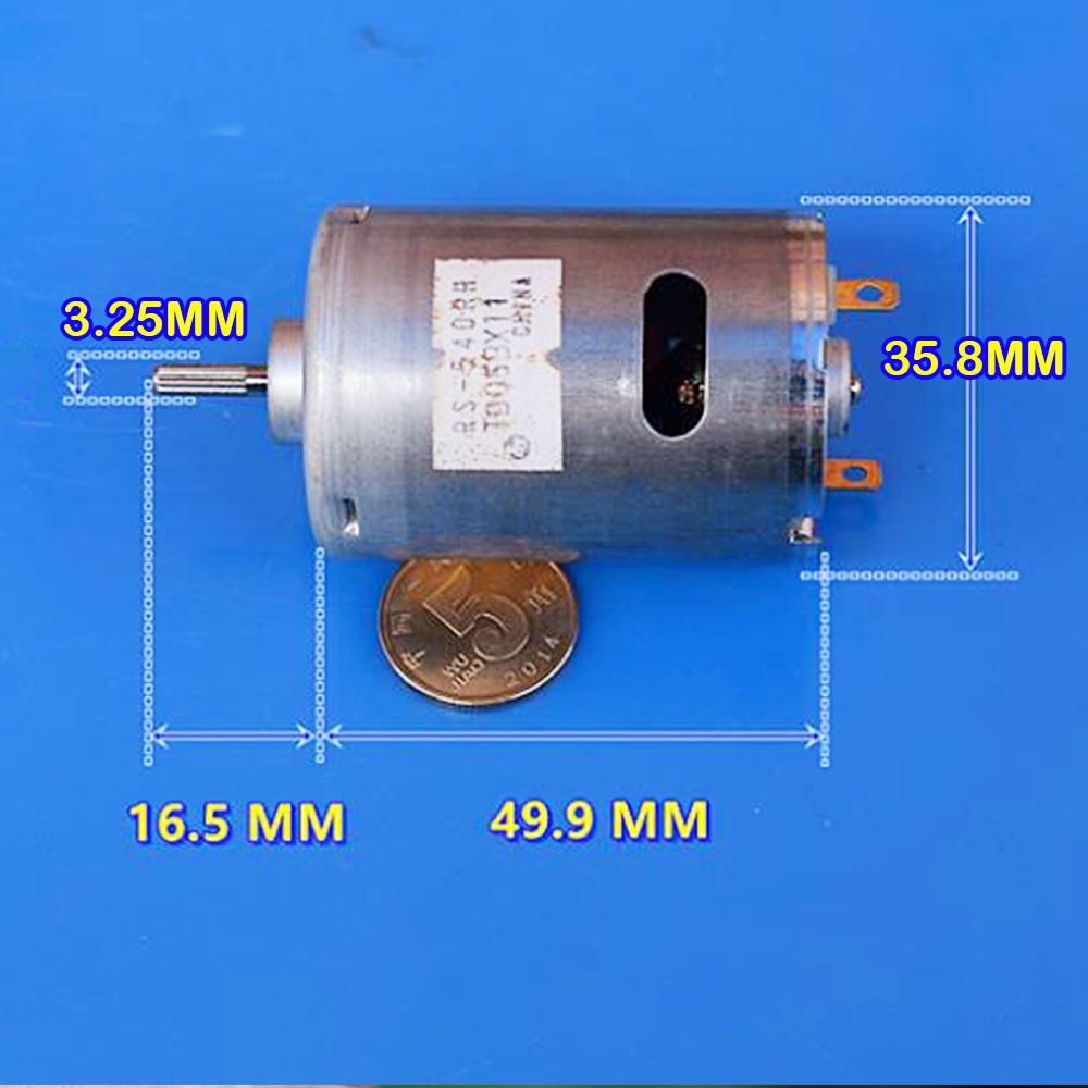 Động Cơ Điện Mabuchi 540 DC 7.2V 68W 27500RPM 540SH-7522 Tốc Độ Cao