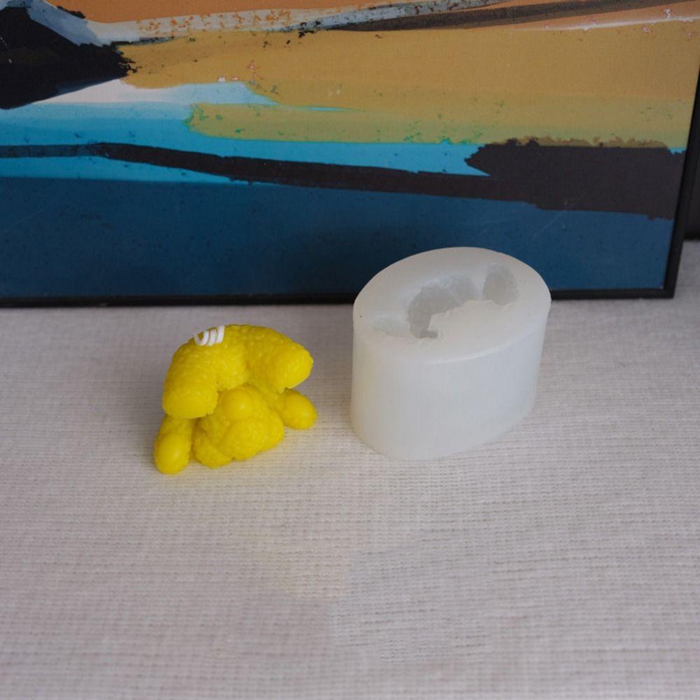 LANSEL Khuôn Làm Nến Handmade Silicone Hình Chú Gấu