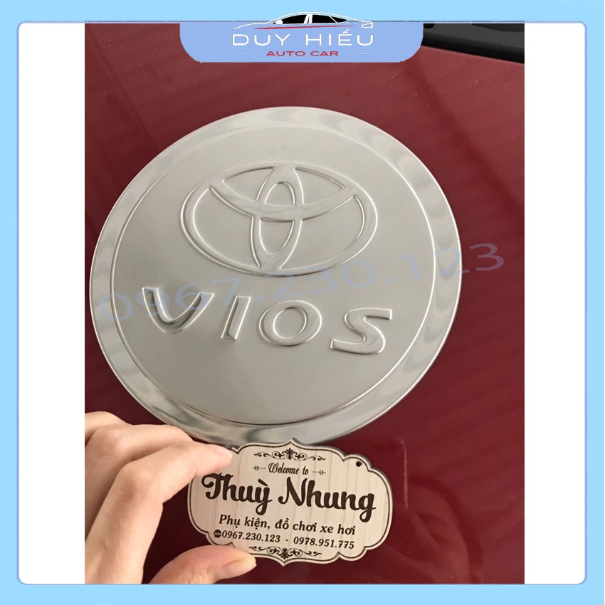 Ốp nắp xăng inox xe TOYOTA VIOS 2014-2018