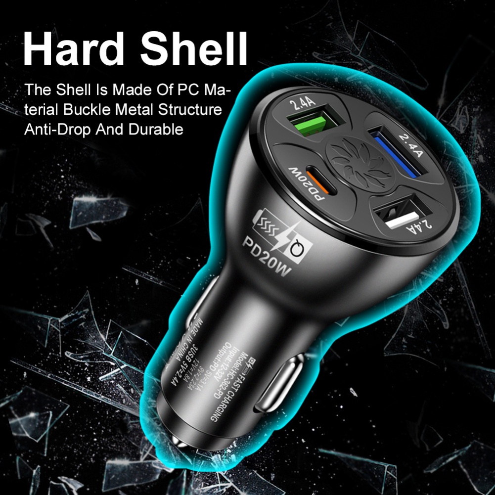 Tẩu Sạc Nhanh QC3.0 / PD Cổng USB 66W DC 12V / 24V Cho Xe Hơi