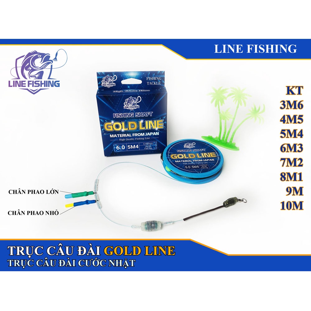 Trục Câu Đài săn hàng cước Nhật chất lượng cao 3.6m 4.5m 5.4m 6.3m 7.2m 8.1m 9m