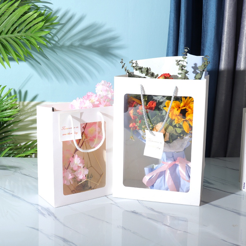 Túi Đựng Quà Trong Suốt Họa Tiết Hoa Xinh Xắn