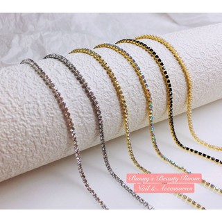 Charm dây đá các màu trang trí móng