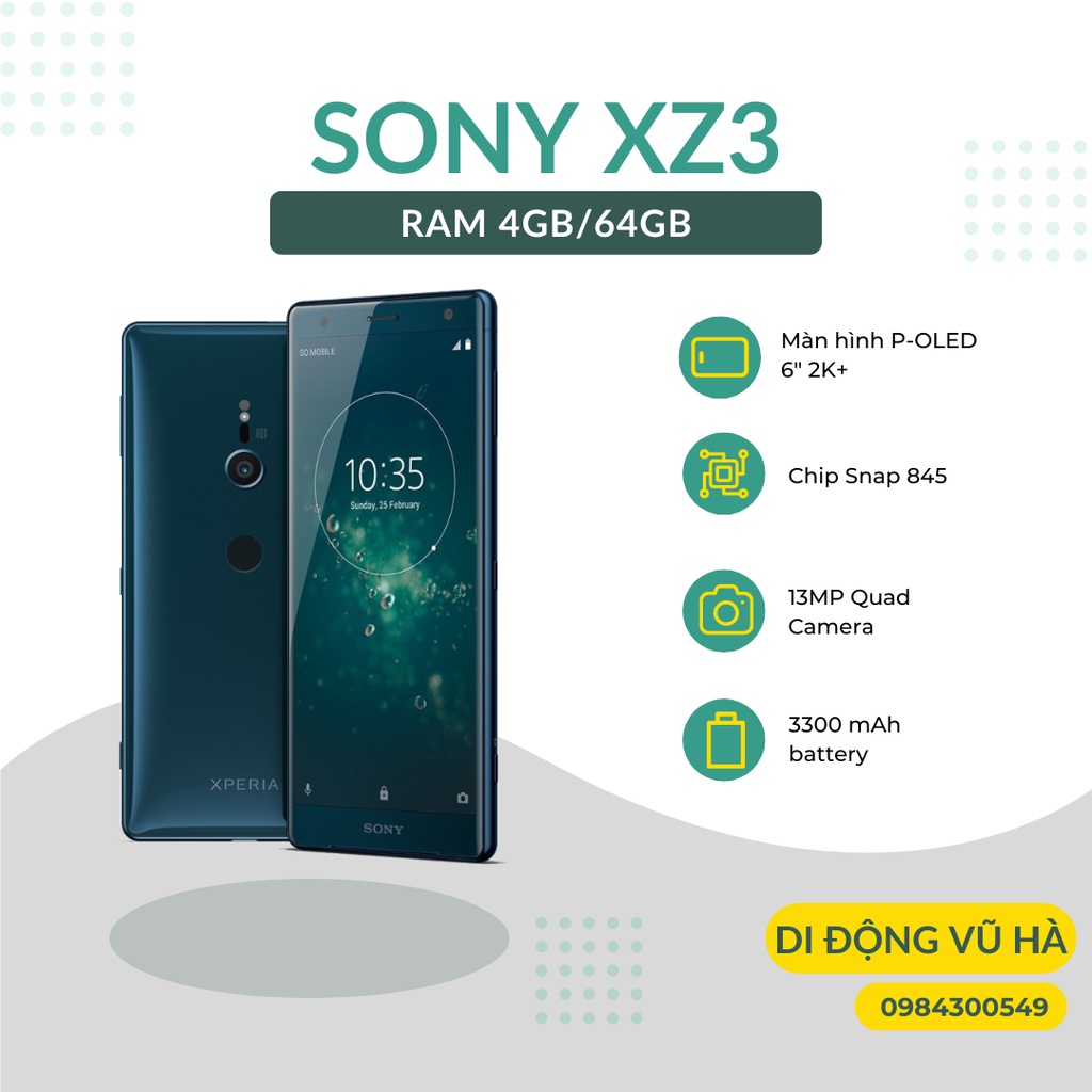 Điện Thoại Sony Xz3 64Gb Nguyên Zin Đẹp Keng | Shopee Việt Nam
