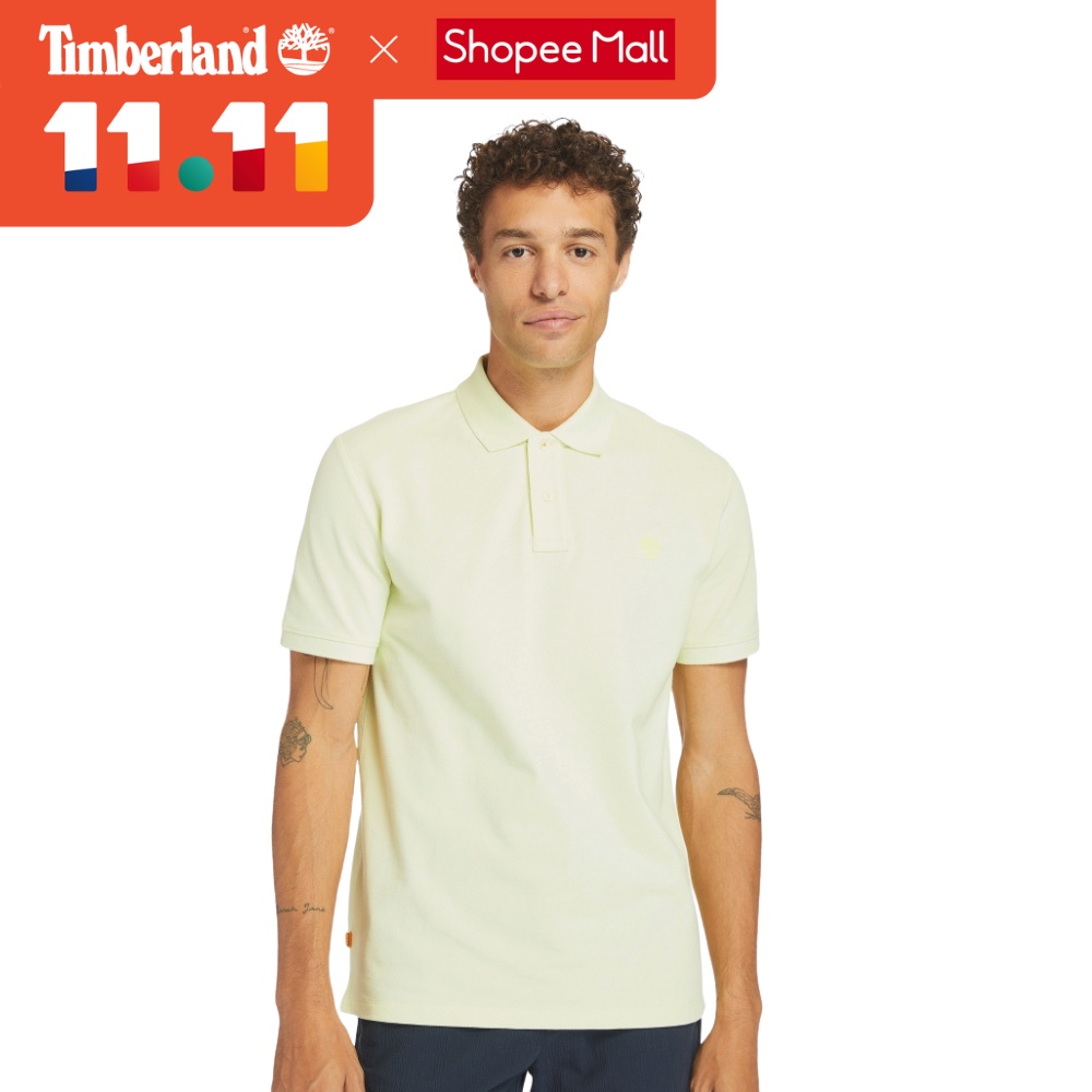 Áo Thun Polo Nam Có Cổ reg LUMINARY GRE Màu Xanh Mint Timberland TB0A2EGRLG