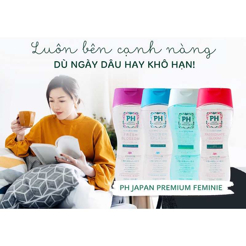 Dung dịch vệ sinh phụ nữ dạng gel PH Care Premium Feminine Wash Nhật Bản 150ml