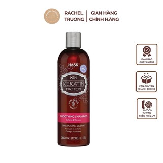 Dầu gội xả hask keratin protein làm tóc mềm mượt và phục hồi độ bóng mượt mái tóc 355ml