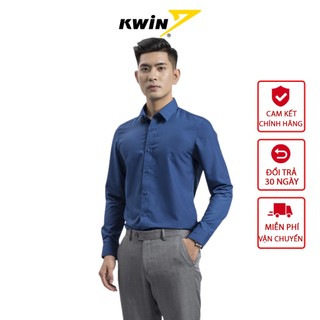 Áo sơ mi dài tay KWIN không túi form Slim Fit ôm thoáng mát trẻ trung năng động dịu nhẹ cho da KLS00508