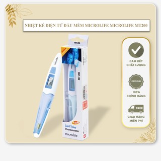 [Đo nhanh, 10 giây cho kết quả] Nhiệt kế điện tử Microlife MT200 - đầu mềm mạ vàng , chống kích ứng da