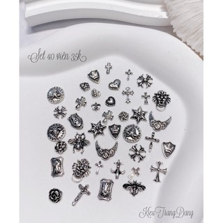 Set charm kim loại, charm nhựa trang trí móng