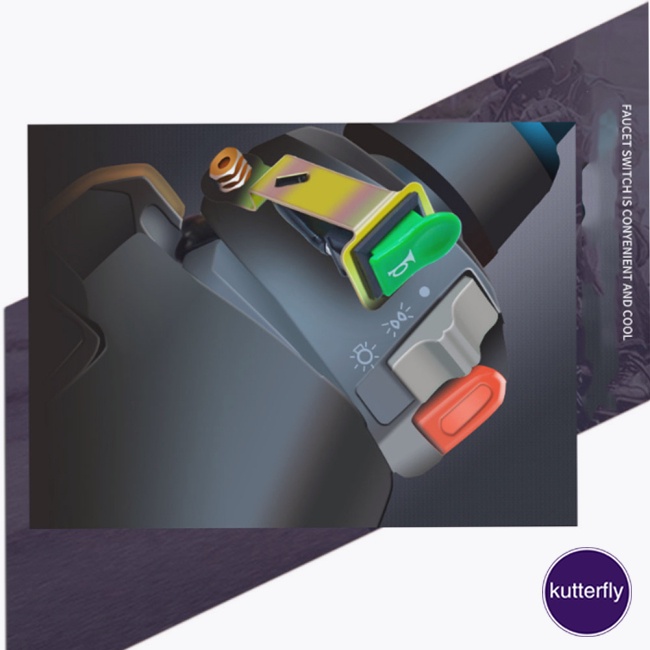 Công Tắc Còi Xe Máy Kutterfly Chống Mưa / Mài Mòn Có Giá Đỡ Phù Hợp Cho Xe Máy Điện