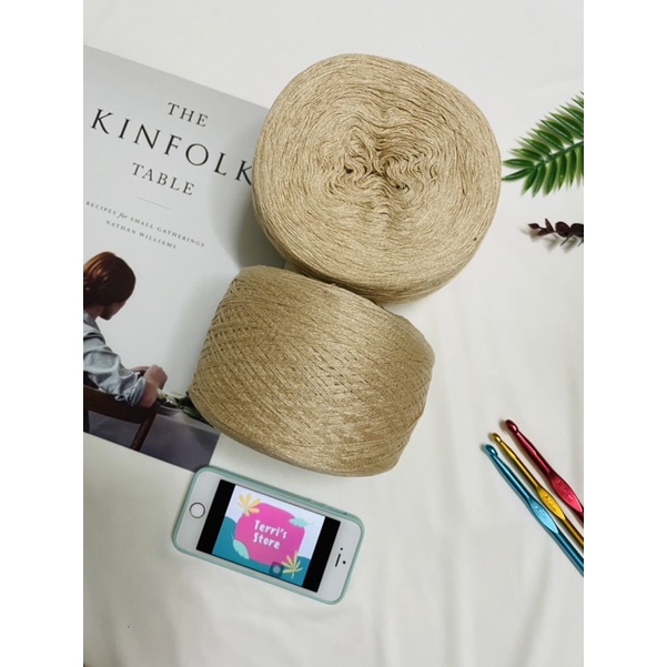 Sợi Tencel - Sợi chập 4 cỡ 0.8mm - Sợi mền, mát và bóng nhẹ - Dùng cho đan móc áo, váy bikini, áo dài...