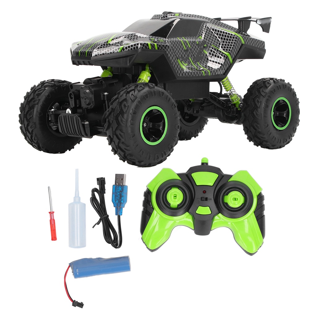 Có thể bán buôn Mô hình điều khiển từ xa 2.4Ghz RC Climbing Car 10‑15KM / H Quà tặng Giáng sinh nhật màu xanh lá cây cho trên 6 tuổi Vermont055 Hàng giao ngay