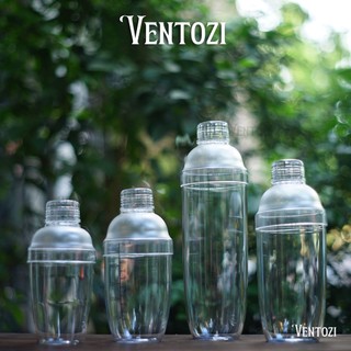 Bình lắc shaker pha chế nhựa có vạch chia 350ml - 530ml - 700ml - 1000ml