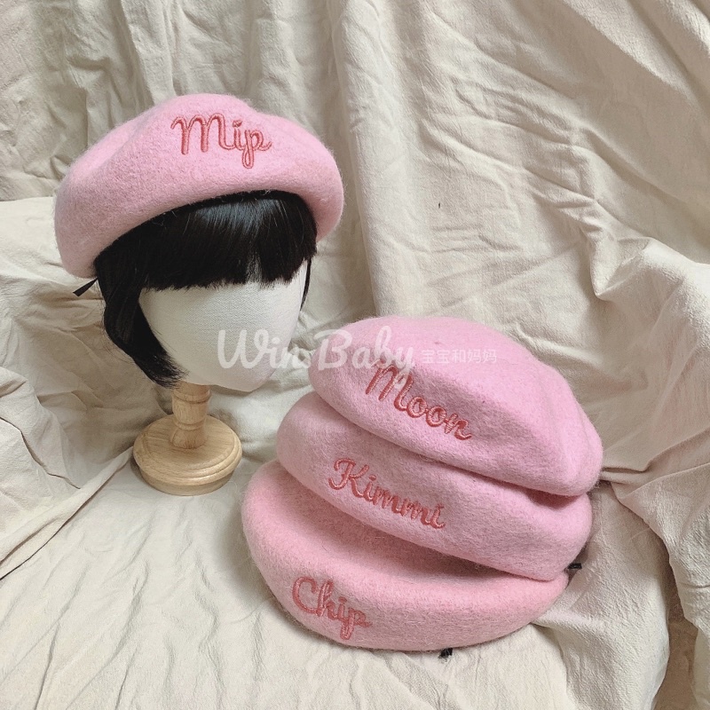 Mũ nồi dạ thêu tên cho bé size 2-6 tuổi