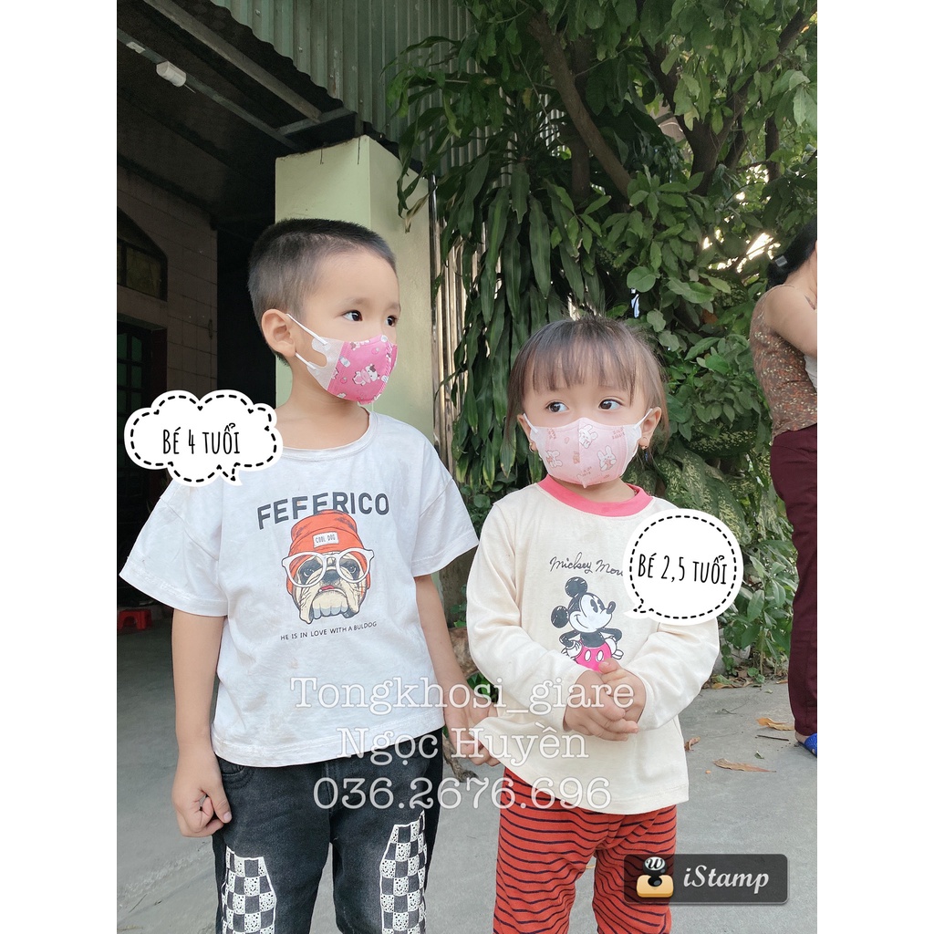 Combo 10- 50 Chiếc Khẩu Trang Y Tế Trẻ Em 5D Taki In Hình Hoạ Tiết Cho Bé Từ 1 Đến 8 Tuổi
