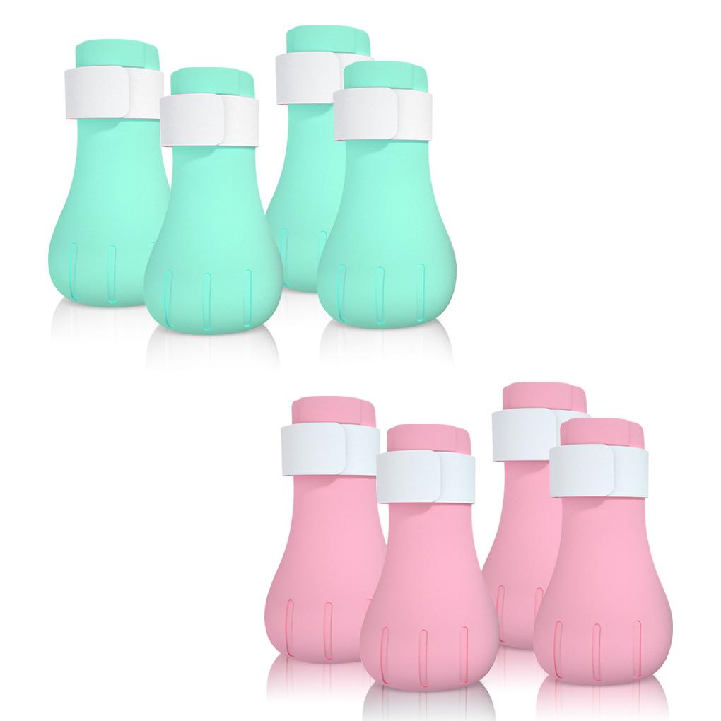 Set 4 Vỏ Bọc Giày Bốt Mềm Chống Trầy Xước Chống Cắn Có Thể Điều Chỉnh Dành Cho Thú Cưng