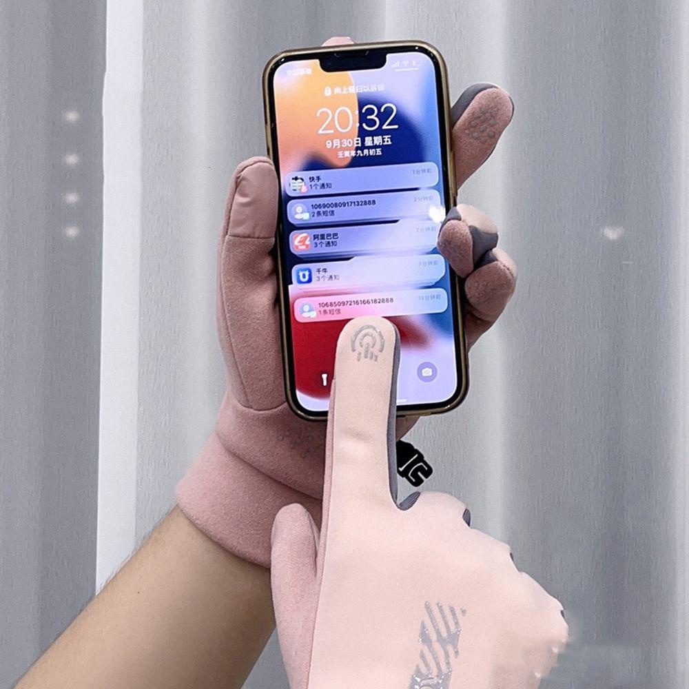 Găng Tay Lái Xe Thể Thao Chống Gió Giữ Ấm Mùa Đông Bảo Vệ Màn Hình Cảm Ứng