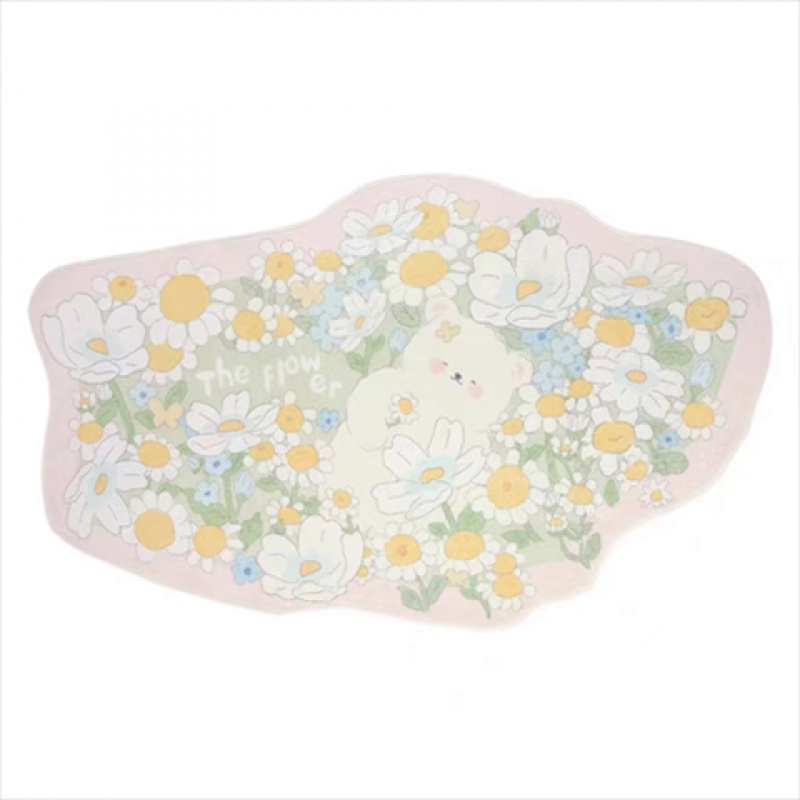 Thảm Lót Sàn Phòng Khách / Ngủ Họa Tiết Hoa Nhiều Màu Sắc