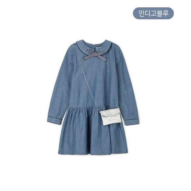 Váy jeans ren0ma kèm nơ (ko kèm túi)