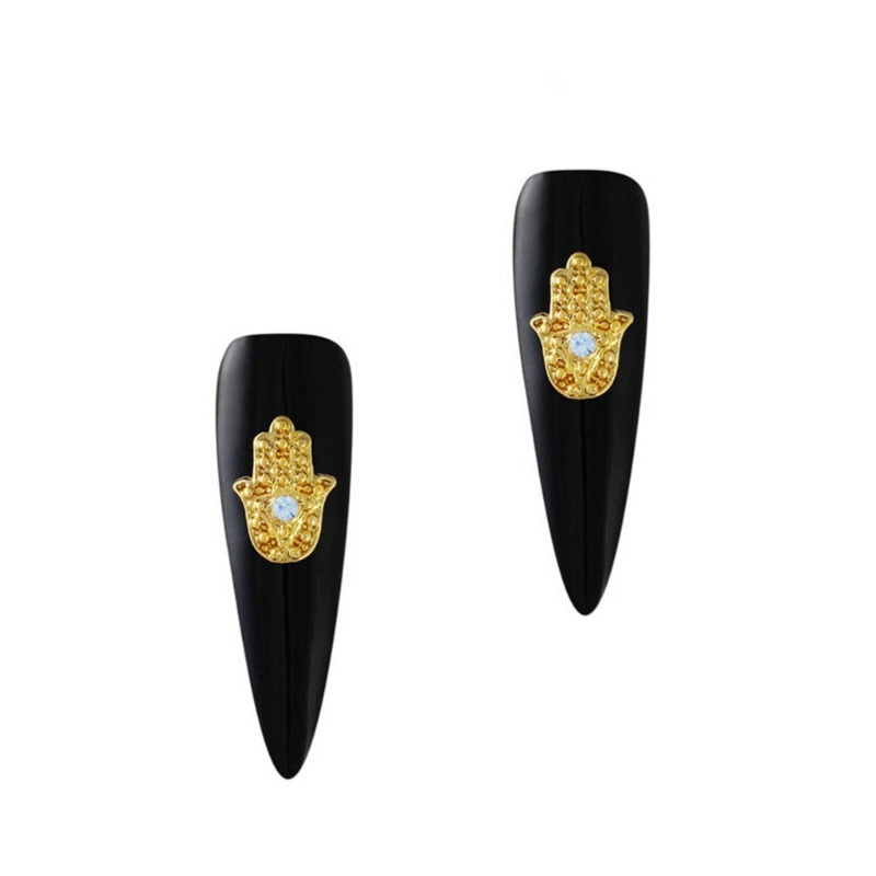 Set 10 Phụ Kiện Trang Trí Móng Tay Nghệ Thuật Bằng Hợp Kim