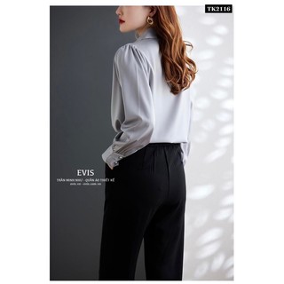 [EVIS.VN] Áo sơ mi công sở chất lụa sang chảnh TK2117