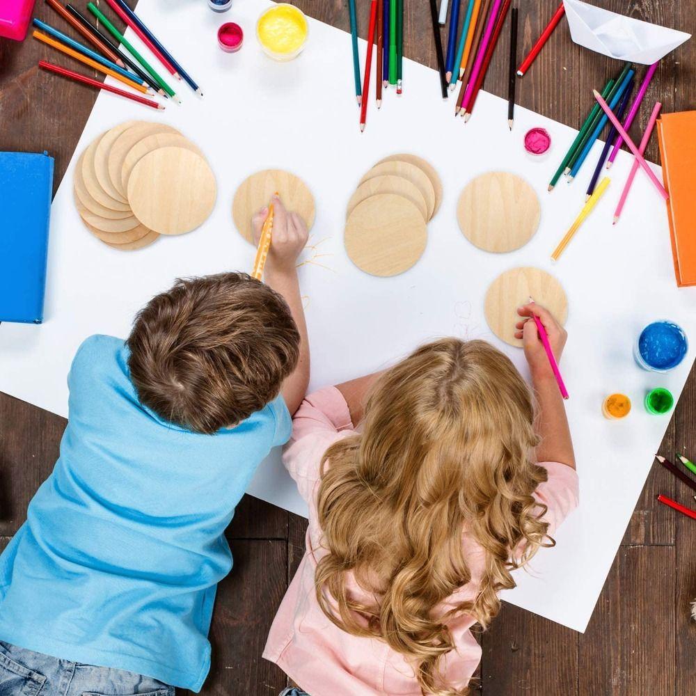 1 Lát Gỗ Hình Tròn Chạm Khắc Thủ Công Nghệ Thuật Trang Trí Nhà Cửa Sinh Nhật