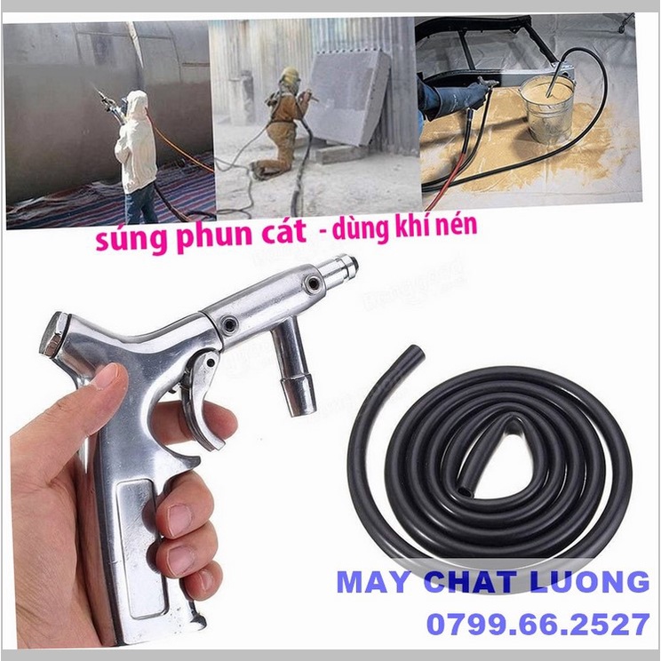 S úng phun cát hơi ứng dụng trong hầu hết các lĩnh vực công nghiệp chế tạo.