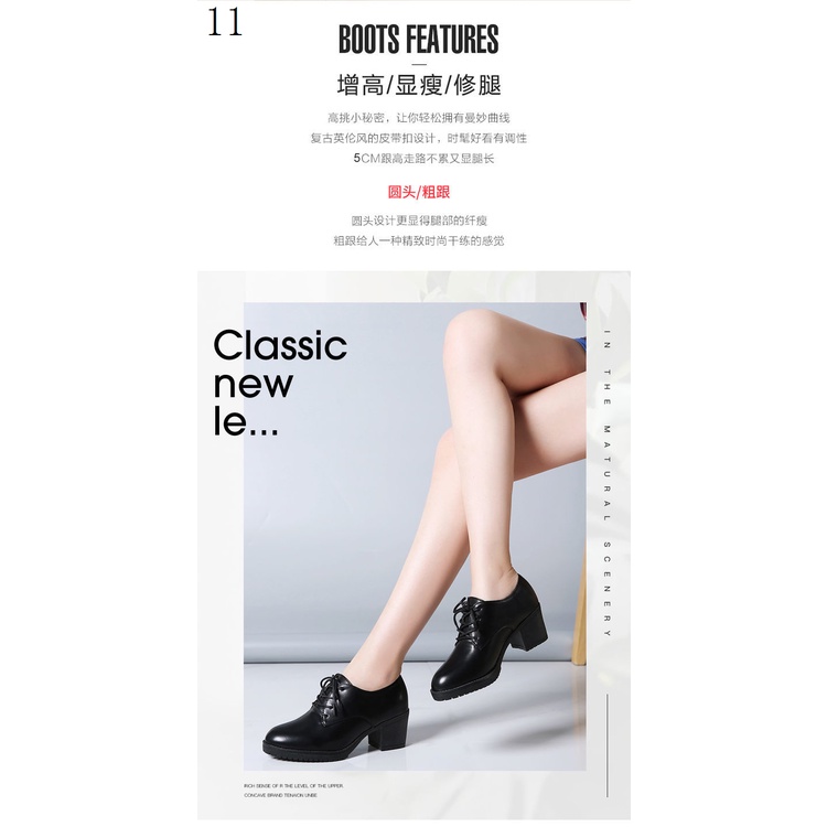 Giày Cao Gót Da Mềm Đế Dày Buộc Dây Thời Trang Cho Phụ Nữ Trung Niên