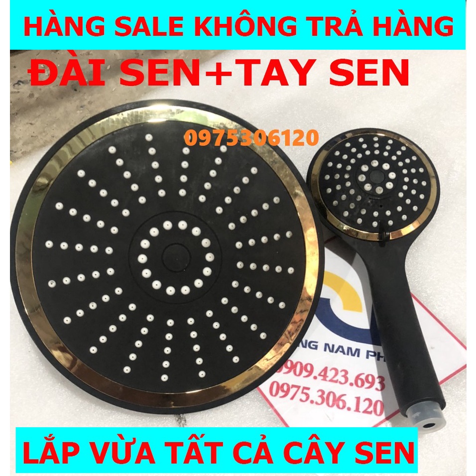 Bát sen TAY SEN Đài TRÒN của sen cây tắm đứng nóng lạnh chất liệu nhựa sơn tĩnh điện đen,LẮP VỪA TẤT CẢ CÁC CÂY SEN