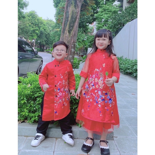 Sét áo dài cho bé nữ từ 10-22kg