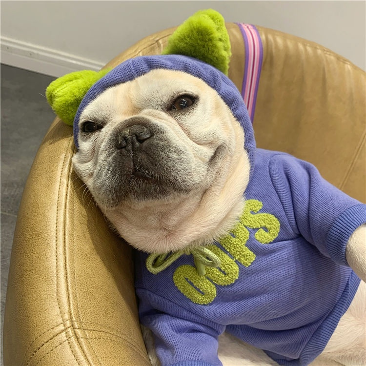 Áo Hoodie Vải Nỉ In Hình Gấu Teddy / Chó Bull Pháp Thời Trang Thu Đông Dành Cho Cún Cưng