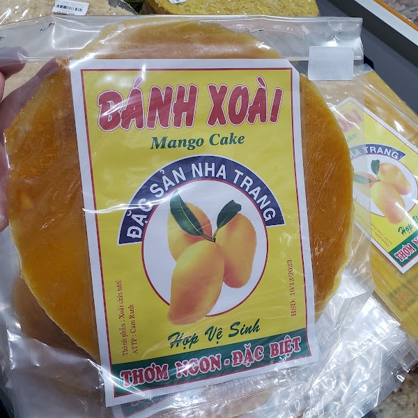 🥭🍞 Bánh xoài Nha Trang nguyên chất, 1kg gồm 5 gói không pha bột và mạch nha, bánh mềm dễ bóc - Seavy 🥭🍞