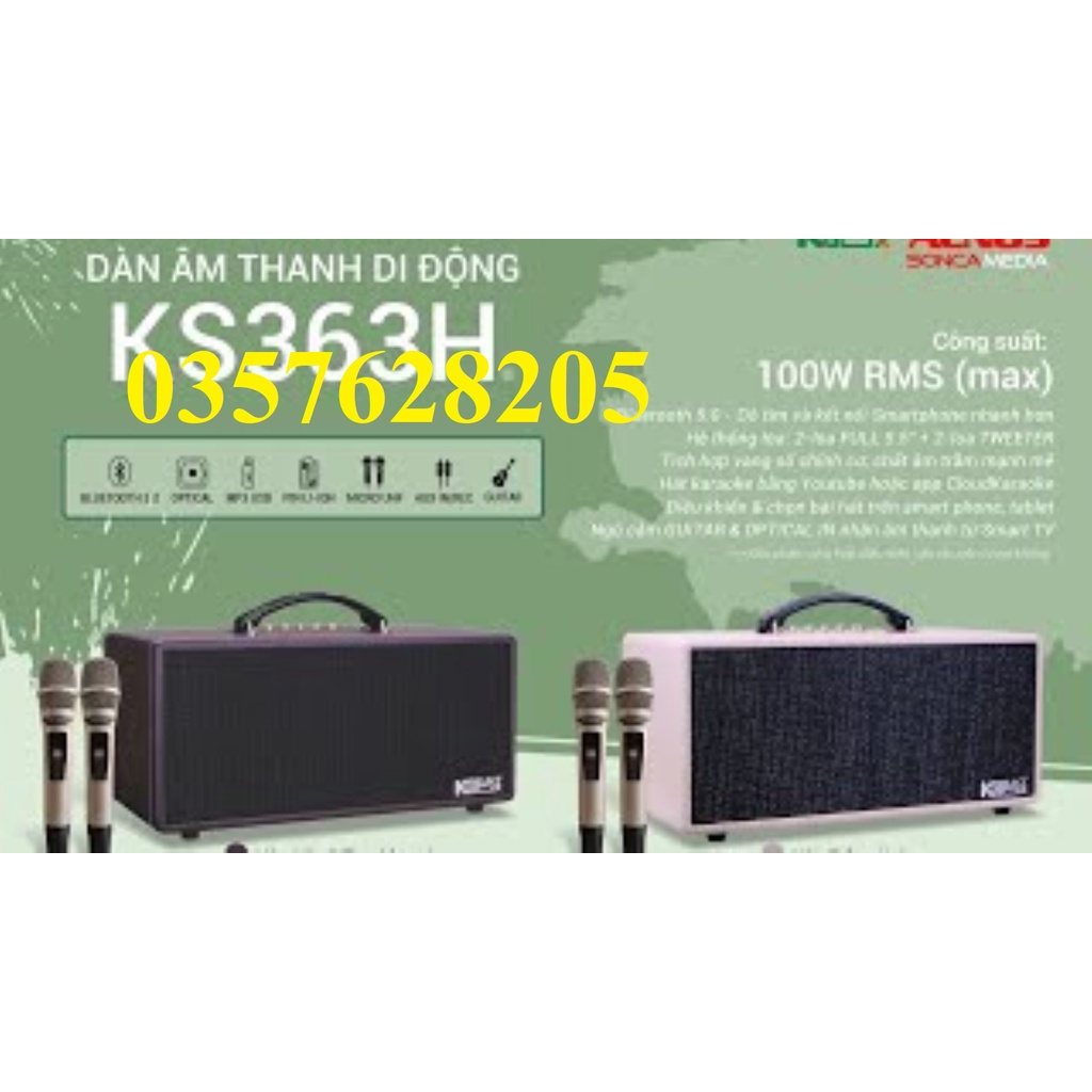 0357628205Dàn âm thanh di dộng Acnos KS363H - Hàng chính hãng - New 20220357628205